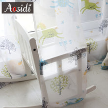 Load image into Gallery viewer, Blue pony curtains for children's room