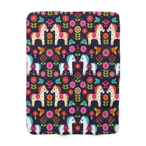 Pony Sherpa Fleece Blanket