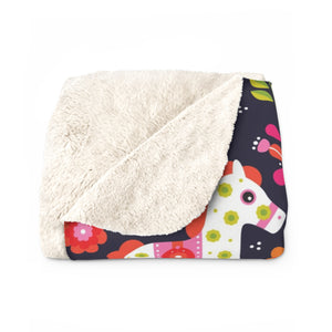 Pony Sherpa Fleece Blanket