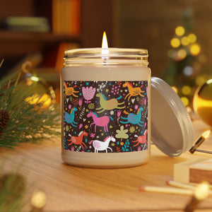 Colored Horses Scented Candles, 9oz