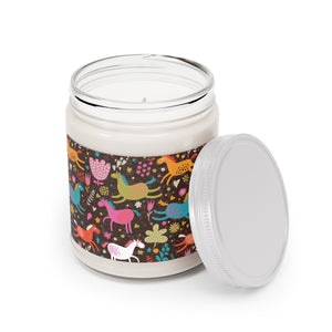 Colored Horses Scented Candles, 9oz