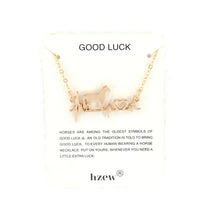 Load image into Gallery viewer, hzew cute Electrocardiogram  con collar horse penadant necklace gift