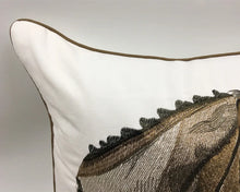 Load image into Gallery viewer, High Quality Embroidery Horse Designer Pillow Cover Sofa Cushion Cover Canvas Home Bed Decorative Case 45 x 45cm Sell by Piece