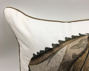 High Quality Embroidery Horse Designer Pillow Cover Sofa Cushion Cover Canvas Home Bed Decorative Case 45 x 45cm Sell by Piece
