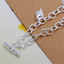 Load image into Gallery viewer, 925 wholesale Beautiful fashion silver color Bracelet charm Horse Elegant chain high quality classic jewelry H074 Christmas gift