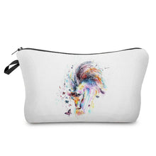 Load image into Gallery viewer, Colorful Horse Print Makeup Bags For Women Roomy Toiletry Bag Mini Travel Practical Pouch Birthday Custom Pattern Cosmetics Bags