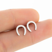 Load image into Gallery viewer, Stainless Steel Earring Western Equestrian Horse Cowboy Cowgirl Boot Horseshoe Earrings for For Women Men Jewelry Pendientes