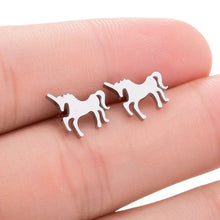 Load image into Gallery viewer, Stainless Steel Earring Western Equestrian Horse Cowboy Cowgirl Boot Horseshoe Earrings for For Women Men Jewelry Pendientes