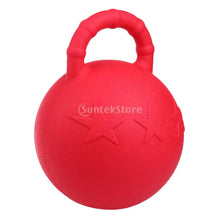 Load image into Gallery viewer, 28/25cm Horse Rubber Chew balls Toy Game with Scented Horse Stable And Yard Toy Juggling Horse Treats Pet Joy Fun Accessory