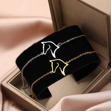 Load image into Gallery viewer, Stainless Steel Bracelets Minimalist Line Design Horse Animal Pendant Chains Fashion Charms Bracelet For Women Jewelry Male Gift