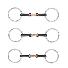 Load image into Gallery viewer, Stainless Steel Snaffle Bit Hollow Jointed Mouth Loose O Ring Horse Bit Horse Ring For Equestrian Supplies