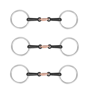 Stainless Steel Snaffle Bit Hollow Jointed Mouth Loose O Ring Horse Bit Horse Ring For Equestrian Supplies