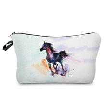 Load image into Gallery viewer, Colorful Horse Print Makeup Bags For Women Roomy Toiletry Bag Mini Travel Practical Pouch Birthday Custom Pattern Cosmetics Bags