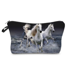 Load image into Gallery viewer, Colorful Horse Print Makeup Bags For Women Roomy Toiletry Bag Mini Travel Practical Pouch Birthday Custom Pattern Cosmetics Bags