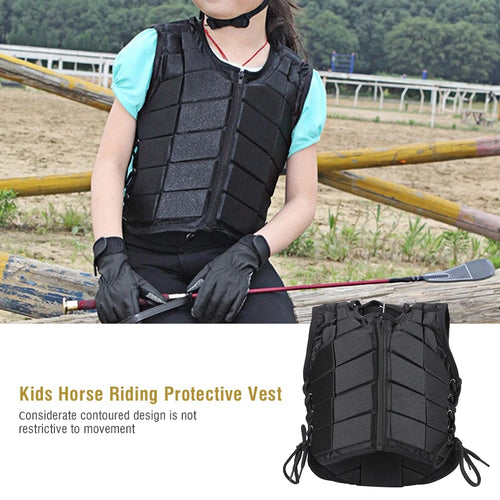 Children's Training Equestrian Safety Vest Horse Riding Vest Body Protective Gear Waistcoat Damping Sports Equestrian Equipment