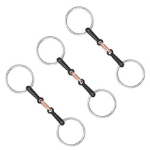 Load image into Gallery viewer, Stainless Steel Snaffle Bit Hollow Jointed Mouth Loose O Ring Horse Bit Horse Ring For Equestrian Supplies