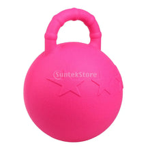 Load image into Gallery viewer, 28/25cm Horse Rubber Chew balls Toy Game with Scented Horse Stable And Yard Toy Juggling Horse Treats Pet Joy Fun Accessory