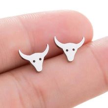 Load image into Gallery viewer, Stainless Steel Earring Western Equestrian Horse Cowboy Cowgirl Boot Horseshoe Earrings for For Women Men Jewelry Pendientes