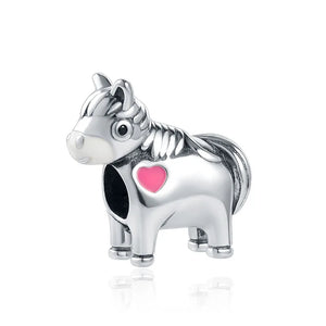 New original horse fish dog pig rabbit penguin cow Pandora Bead fit Pandora charms silver 925 bracelets for women DIY Jewelry