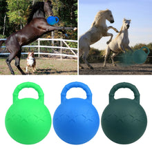 Load image into Gallery viewer, 28/25cm Horse Rubber Chew balls Toy Game with Scented Horse Stable And Yard Toy Juggling Horse Treats Pet Joy Fun Accessory