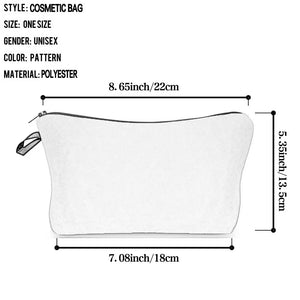Colorful Horse Print Makeup Bags For Women Roomy Toiletry Bag Mini Travel Practical Pouch Birthday Custom Pattern Cosmetics Bags