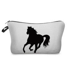 Load image into Gallery viewer, Colorful Horse Print Makeup Bags For Women Roomy Toiletry Bag Mini Travel Practical Pouch Birthday Custom Pattern Cosmetics Bags