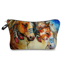 Load image into Gallery viewer, Colorful Horse Print Makeup Bags For Women Roomy Toiletry Bag Mini Travel Practical Pouch Birthday Custom Pattern Cosmetics Bags