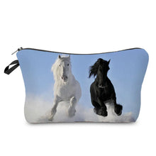 Load image into Gallery viewer, Colorful Horse Print Makeup Bags For Women Roomy Toiletry Bag Mini Travel Practical Pouch Birthday Custom Pattern Cosmetics Bags