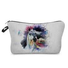 Load image into Gallery viewer, Colorful Horse Print Makeup Bags For Women Roomy Toiletry Bag Mini Travel Practical Pouch Birthday Custom Pattern Cosmetics Bags